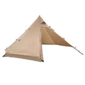 Hot Tent for 4 Persons, Portable Winter Tipi Tent with Stove Jack, Waterproof Canvas Camping Tents