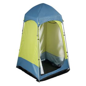 Camping Shower Tent, 1 Room, Portable Privacy Tent Changing Room with Ground Stakes, Ropes, Carry Bag, and Steel Poles
