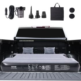 Truck Bed Air Mattress, for 5.5-5.8 ft Full Size Short Truck Beds, Inflatable Air Mattress Camping Bed with 12V Air Pump 2 Pillows, Carry Bag