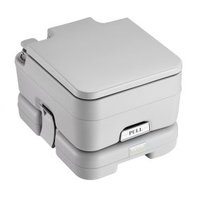 Portable Toilet for Camping with Carry Bag, RV Toilet with 3.2 Gal Waste Tank, Push-Button Pressurized Flush Commode