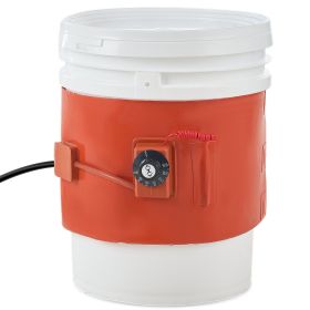 Metal Drum Heater, 800 Watt 7.75 inch Width, Pail Heating Band for 5 Gallon Barrel, 86-302Fahrenheit Adjustable Thermostat