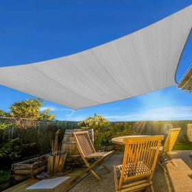 10'X13' Light Grey HDPE Sunshade Sail (Option: Defaulttitle)