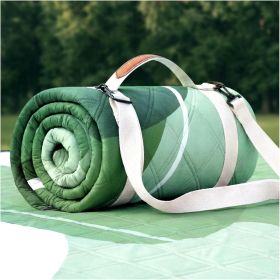 Waterproof Picnic Blanket Outdoor Camping Beach Mat Extra Large Foldable Car Essential Roadtrip Gadget Rv Accessories Glamping Tent Gear Must Hav (size: Abstract Sage Green  80''*80'')