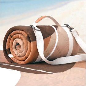 Waterproof Picnic Blanket Outdoor Camping Beach Mat Extra Large Foldable Car Essential Roadtrip Gadget Rv Accessories Glamping Tent Gear Must Hav (size: Abstract Brown   80''*80'')